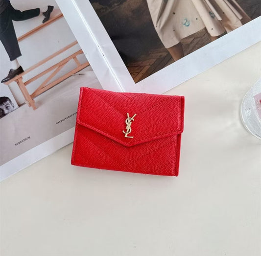 Carteira YLilith Premium -- Vermelha. Y Lilith Premium Wallet – Red YSL