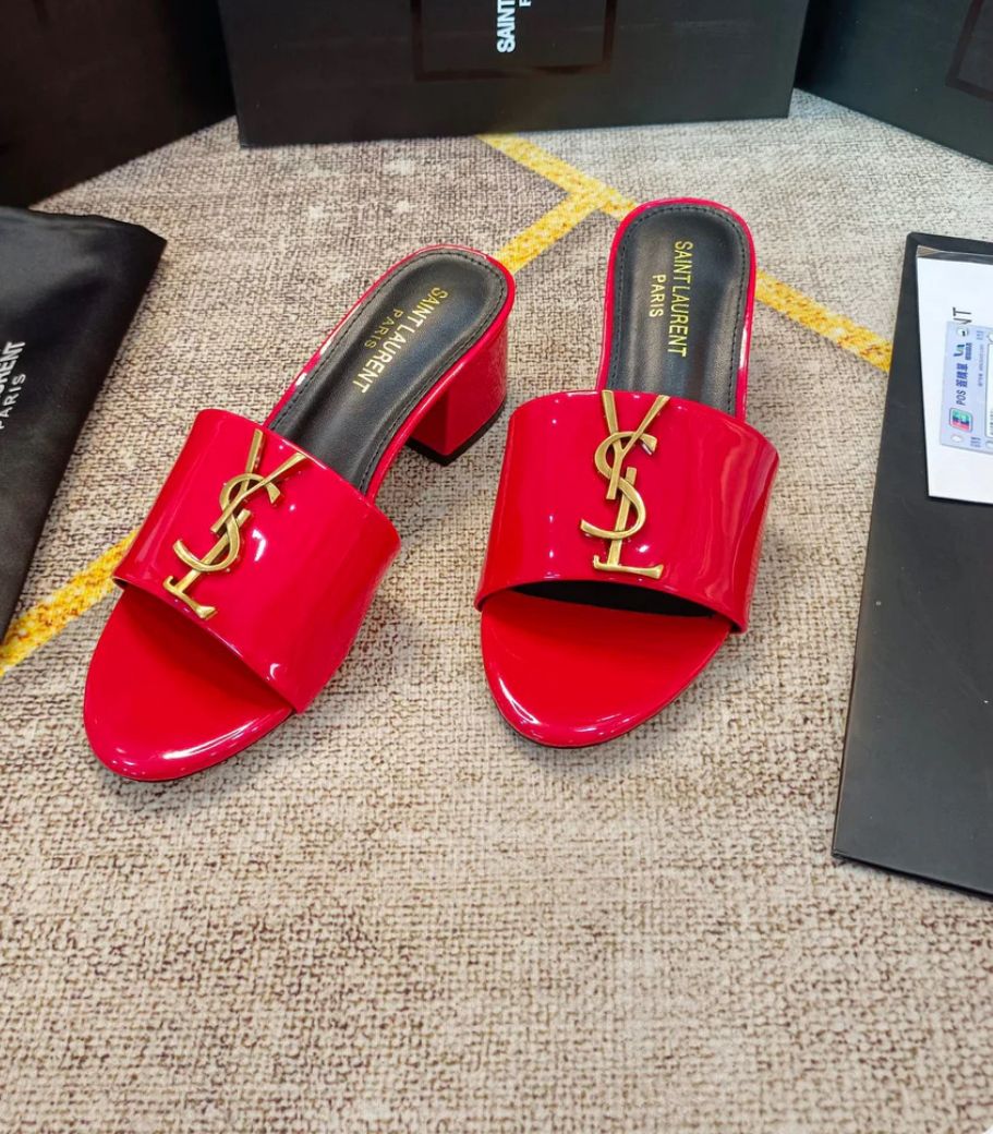 Salto Lilith Tribute Noir Mule Red - Lilith Tribute Noir Mule Red Heels YSL