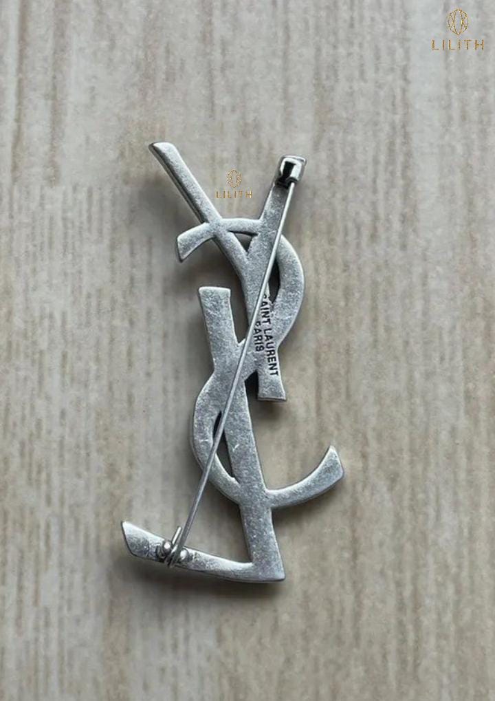 Laurent Vintage Silver-Tone Brooch