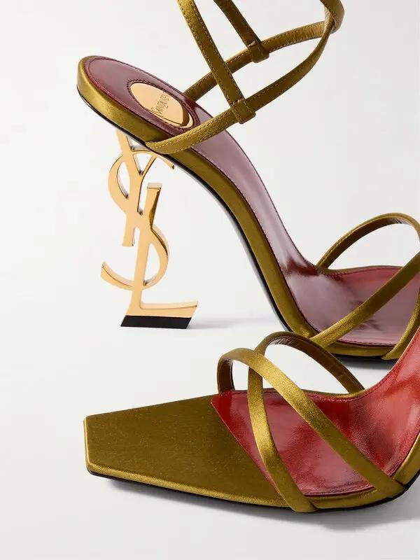 Saint Laurent Sandália Opyum com salto 110mm