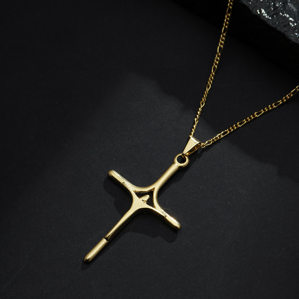 Pingente Lilith Allure Dourado Crucifixo / Pendant Lilith Allure Gold Plated Crucifix
