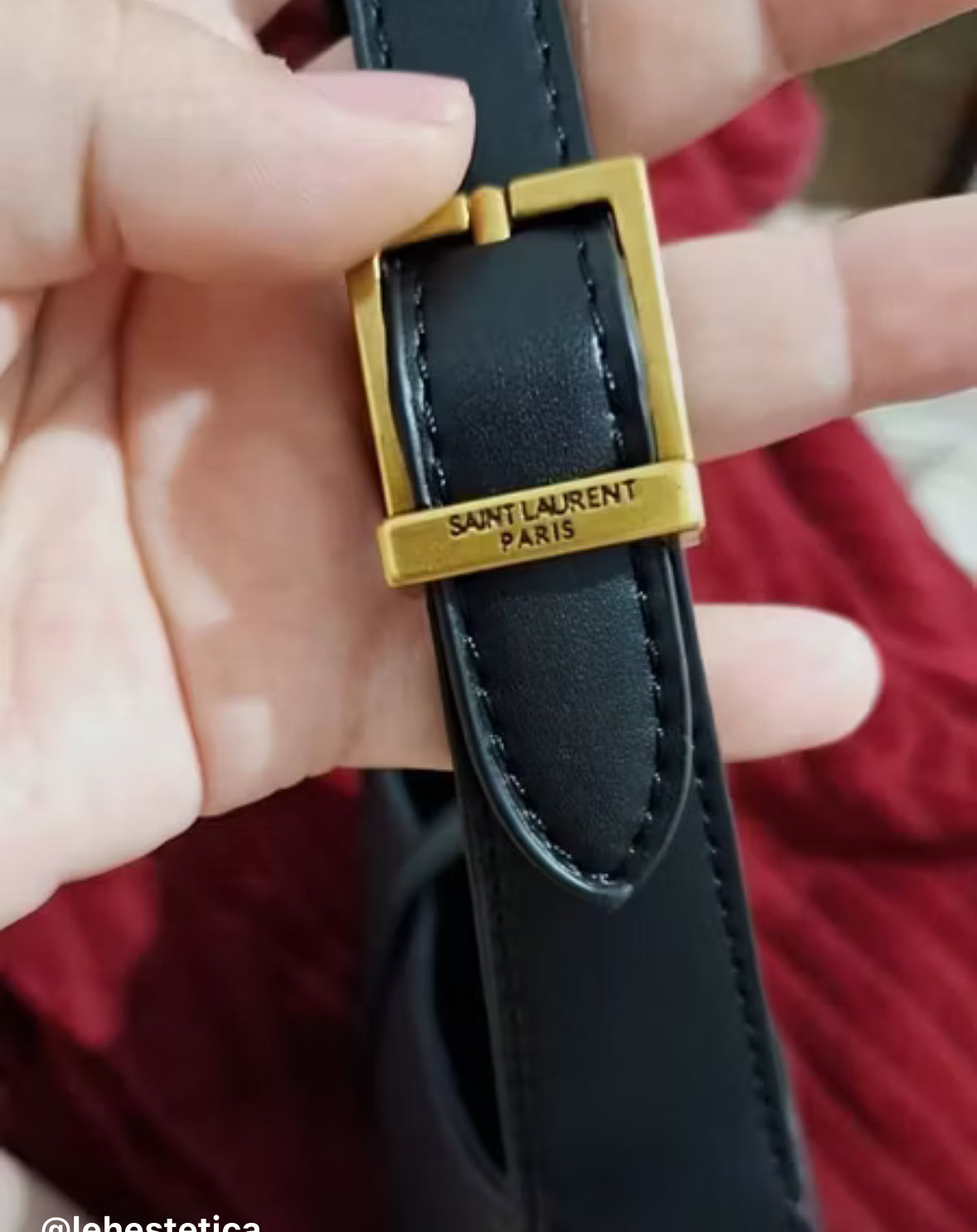 BOLSA LILITH  Le 5 Ã 7 – Cor Preta Y Bag Premium Line – Black YSL