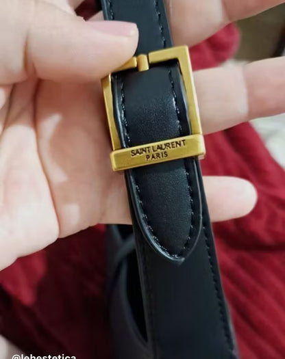 BOLSA LILITH  Le 5 Ã 7 – Cor Preta Y Bag Premium Line – Black YSL