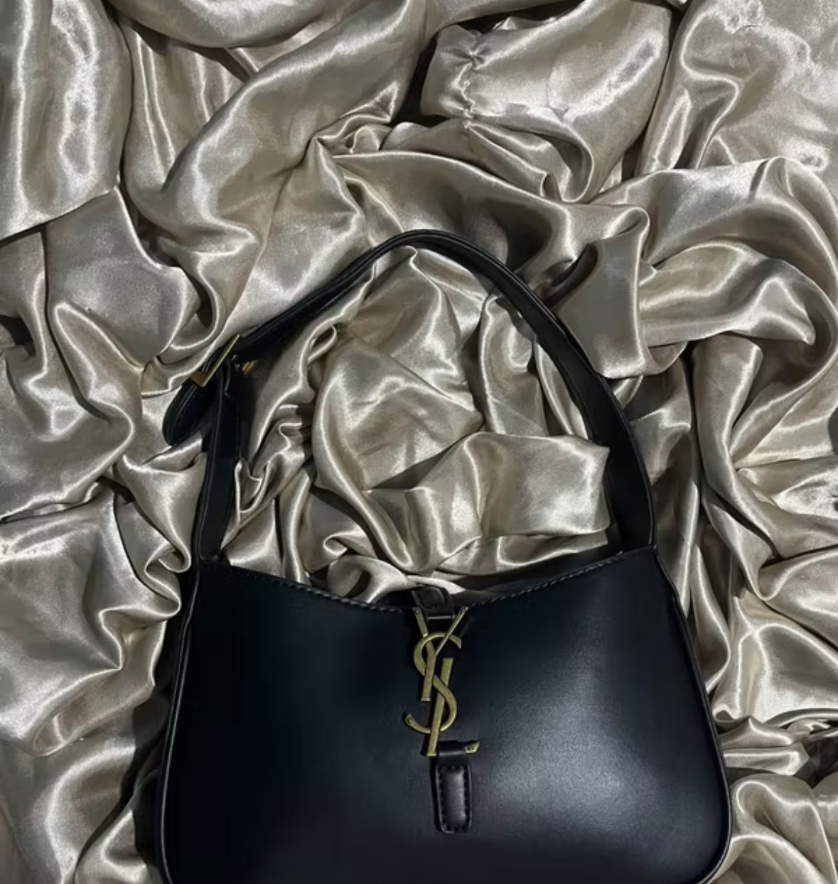 BOLSA LILITH  Le 5 Ã 7 – Cor Preta Y Bag Premium Line – Black YSL