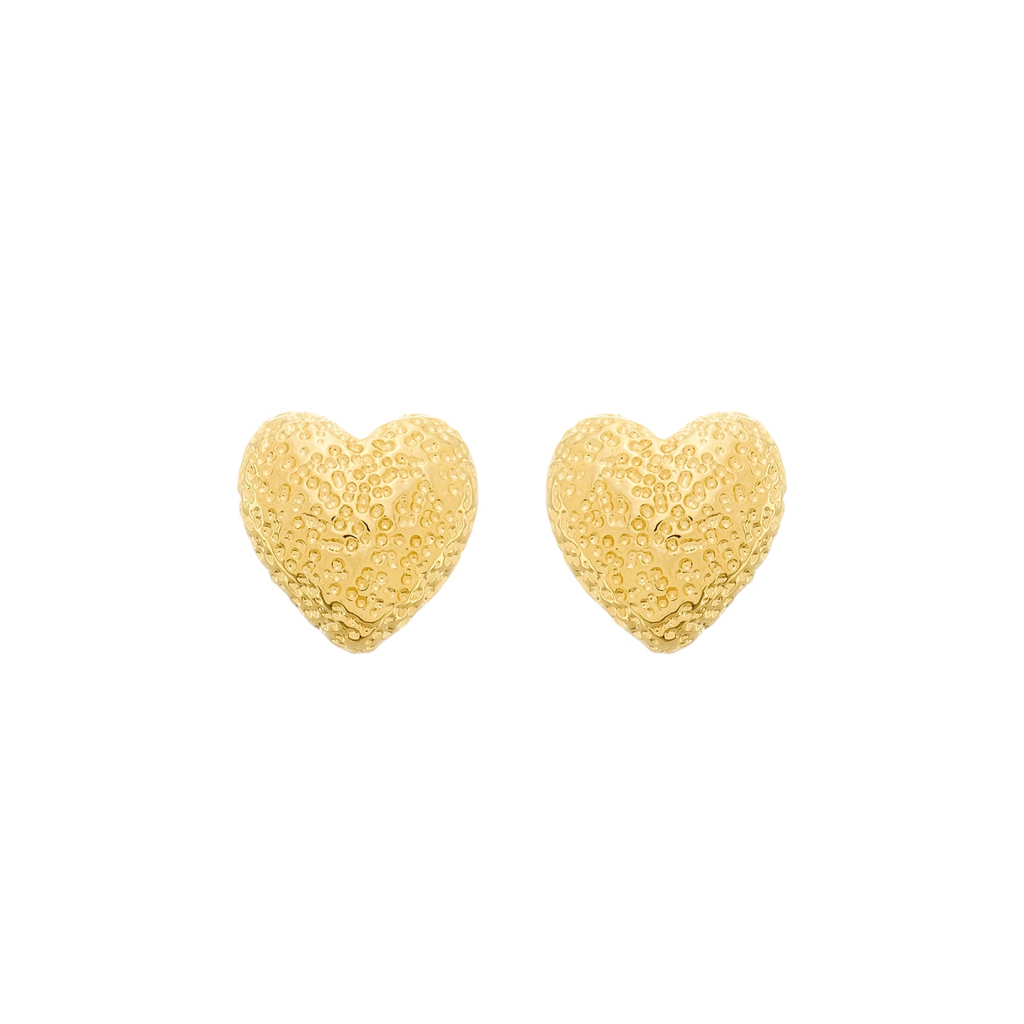 Brinco Lilith Allure Dourado de Coração Irregular / Lilith Allure Gold Irregular Heart Earrings