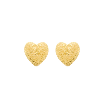 Brinco Lilith Allure Dourado de Coração Irregular / Lilith Allure Gold Irregular Heart Earrings