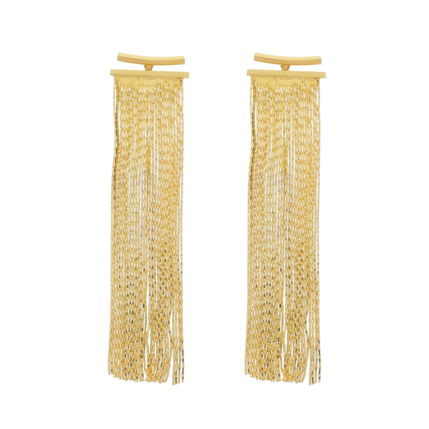 Brinco Lilith Allure Dourado de Franja / Lilith Allure Gold Fringe Earrings