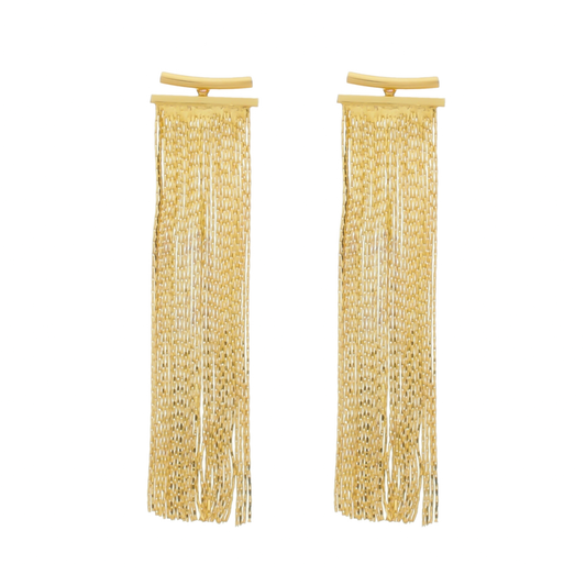 Brinco Lilith Allure Dourado de Franja / Lilith Allure Gold Fringe Earrings