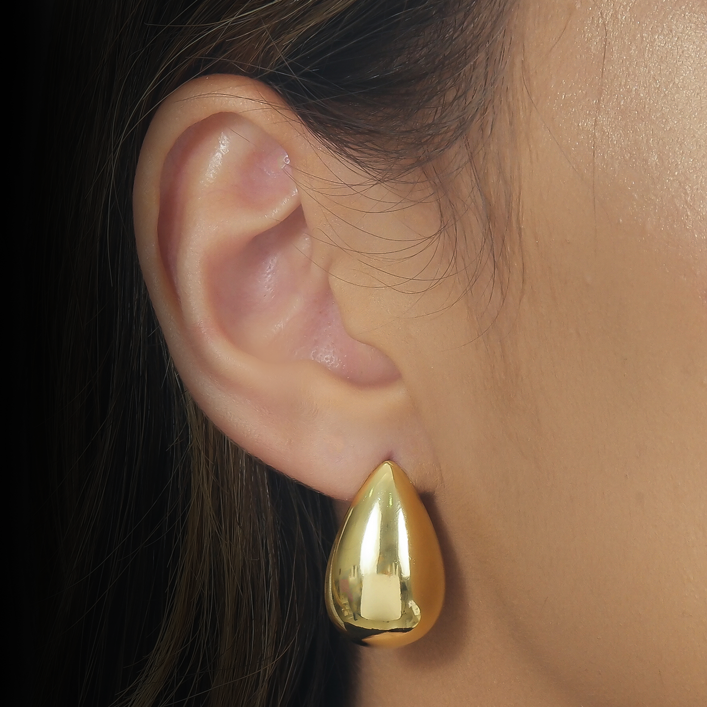 Brinco Lilith Allure Dourado Gota / Lilith Allure Gold Teardrop Earrings