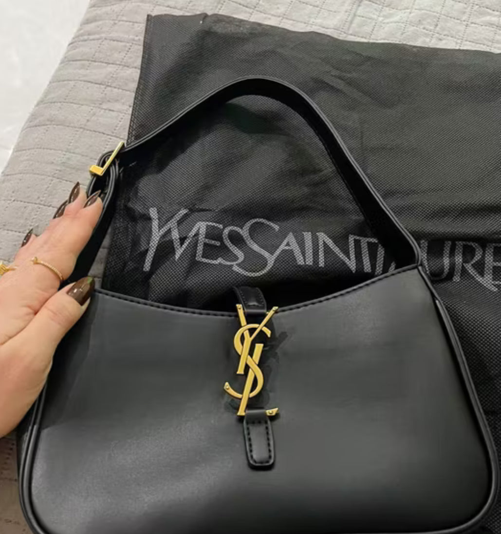 BOLSA LILITH  Le 5 Ã 7 – Cor Preta Y Bag Premium Line – Black YSL