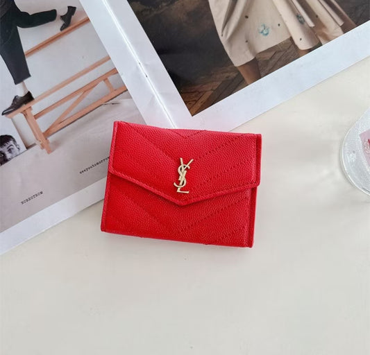 Carteira YLilith Premium -- Vermelha. Y Lilith Premium Wallet – Red YSL