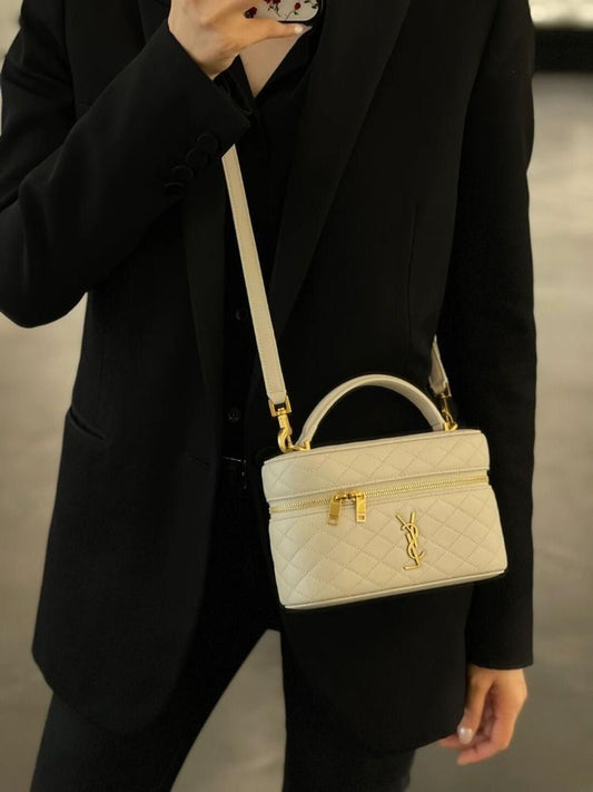 Bolsa Gaby Vanity Bag  Black White YSL