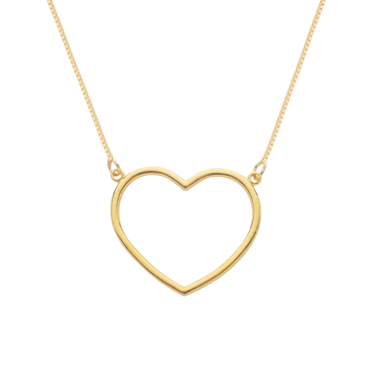 Colar Lilith Allure Dourado de Coração Vazado Arco / Lilith Allure Gold Necklace with Hollow Arch Heart