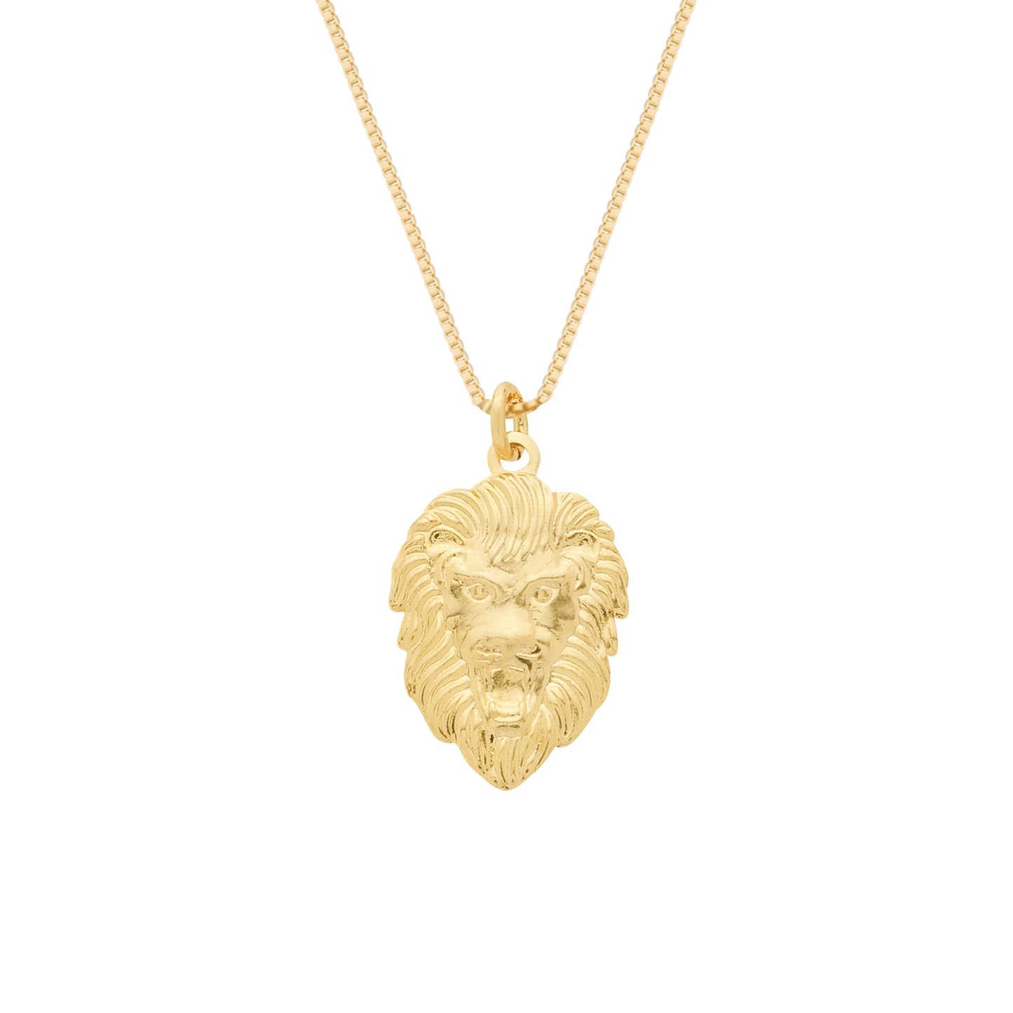Colar Lilith Allure Dourado Pingente Leão. Lilith Allure Gold Necklace with Lion Pendant