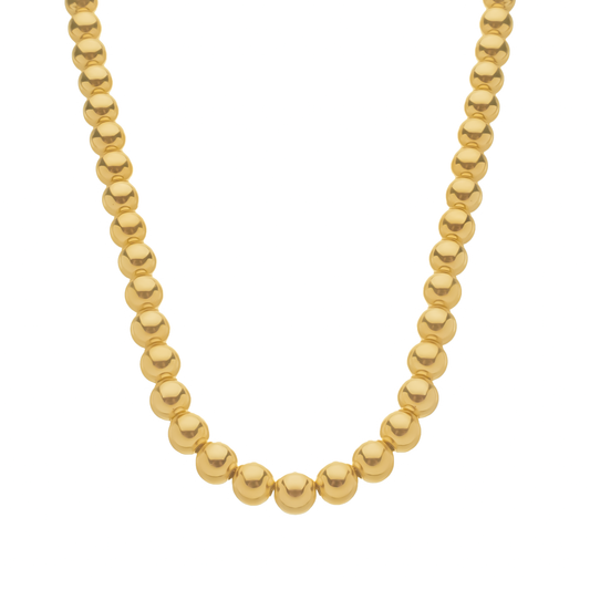 Colar Lilith Allure Dourado de Bolas Médias / Lilith Allure Gold Medium Bead Necklace