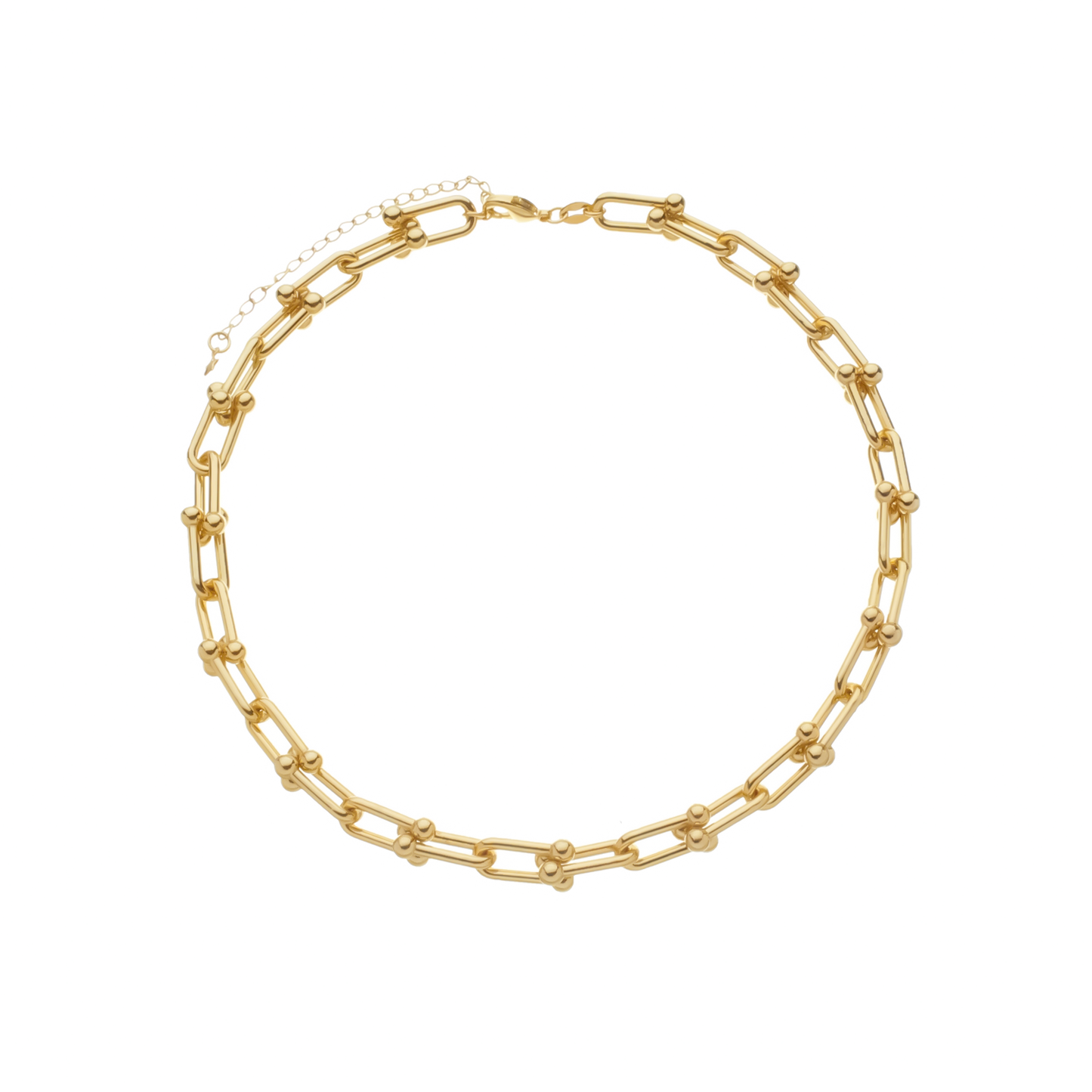 Colar Lilith Allure Dourado Chocker Corrente Elos Largos / Lilith Allure Gold Choker Necklace with Large Link Chain