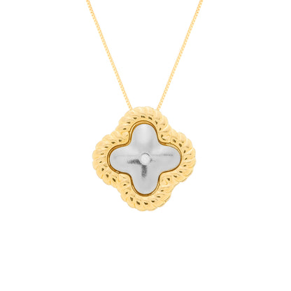 Colar Lilith Allure Dourado e Prateado de Flor. Lilith Allure Gold and Silver Flower Necklace