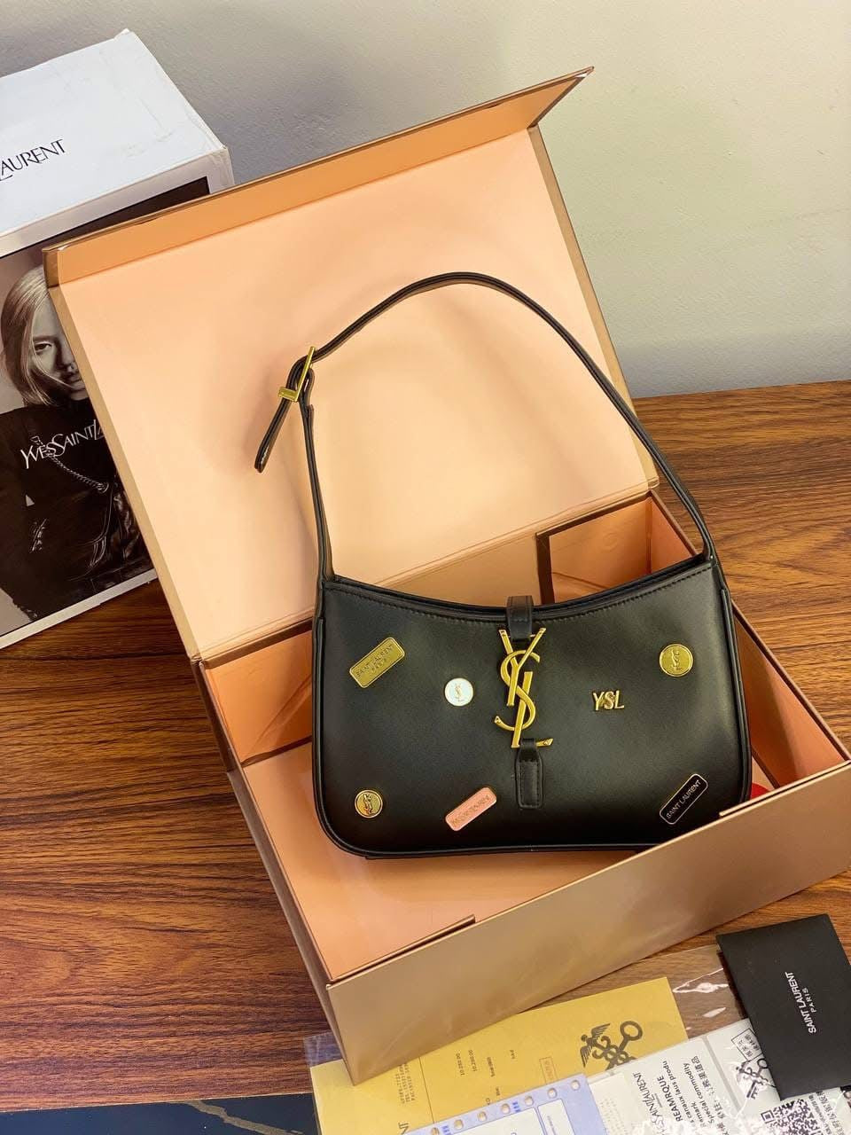 Bolsa Lilith  Le 5 Ã 7  Metalasse  - PINS YSL