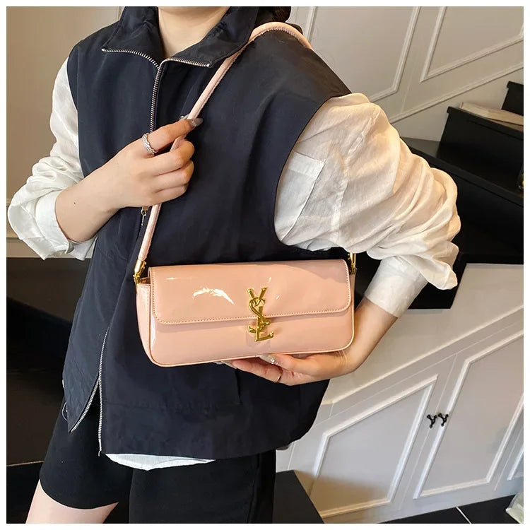 Bolsa pequena quadrada -3 vias alça superior bolsa de ombro crossbody