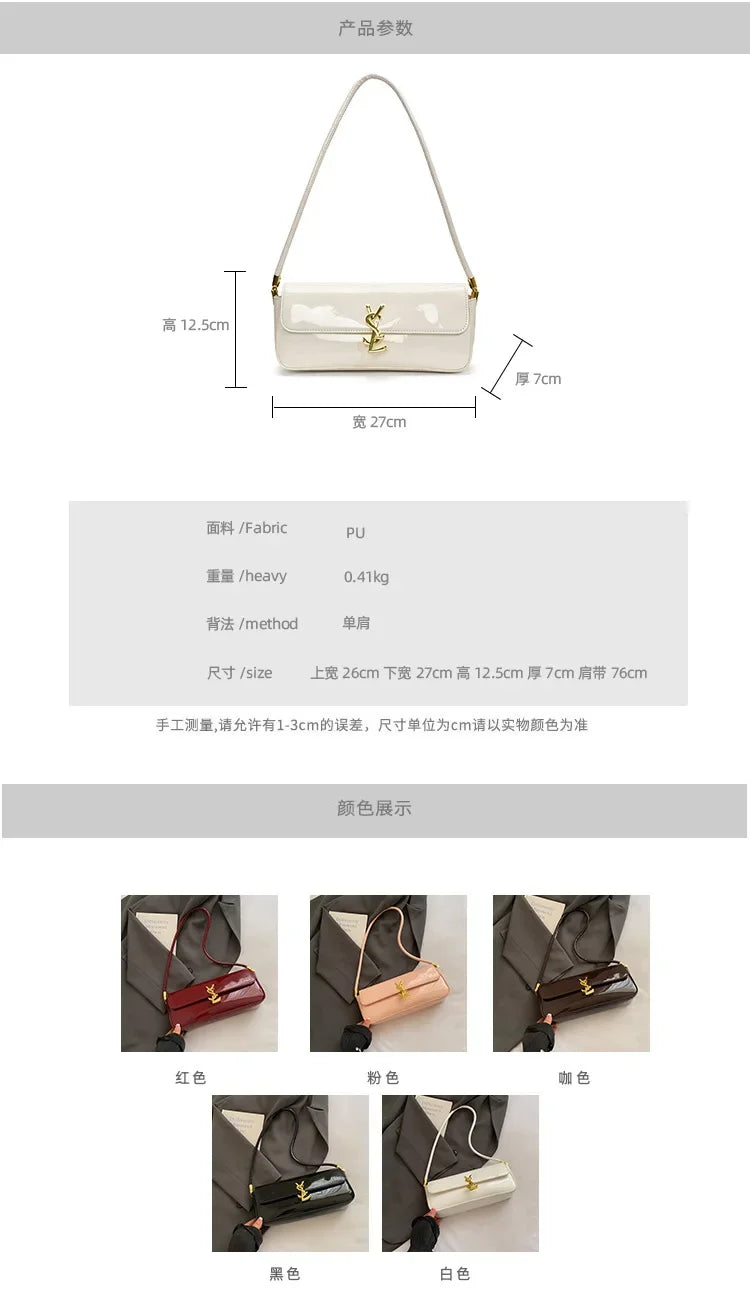 Bolsa pequena quadrada -3 vias alça superior bolsa de ombro crossbody