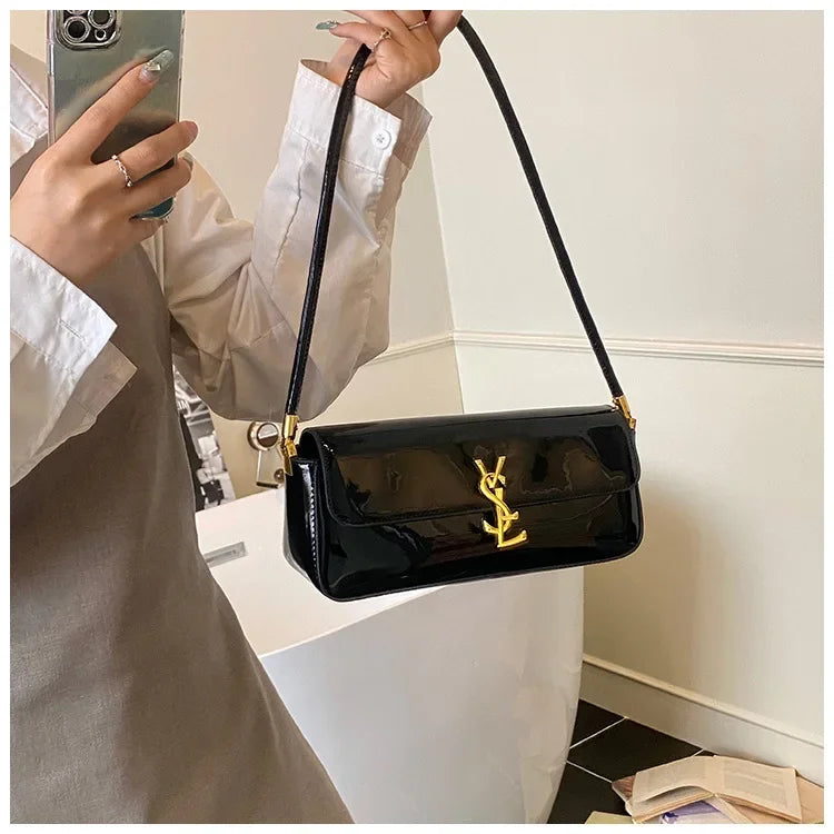 Bolsa pequena quadrada -3 vias alça superior bolsa de ombro crossbody