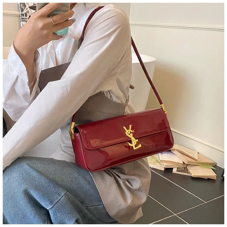 Bolsa pequena quadrada -3 vias alça superior bolsa de ombro crossbody