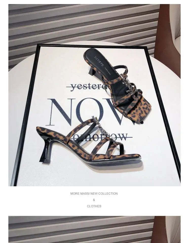 Salto de Couro com Diamantes