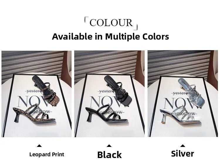 Salto de Couro com Diamantes