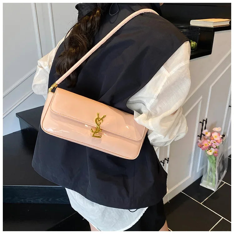 Bolsa pequena quadrada -3 vias alça superior bolsa de ombro crossbody