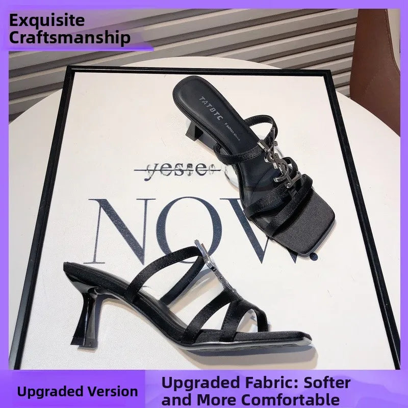 Salto de Couro com Diamantes