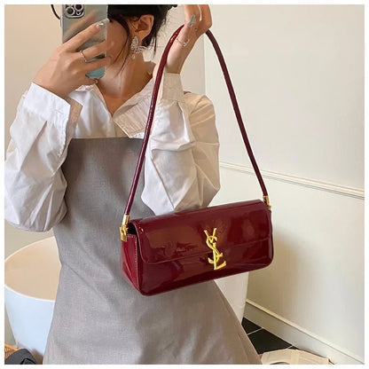 Bolsa pequena quadrada -3 vias alça superior bolsa de ombro crossbody