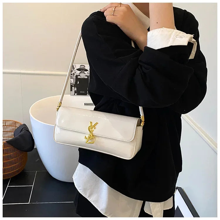 Bolsa pequena quadrada -3 vias alça superior bolsa de ombro crossbody