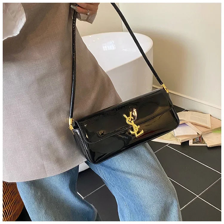 Bolsa pequena quadrada -3 vias alça superior bolsa de ombro crossbody