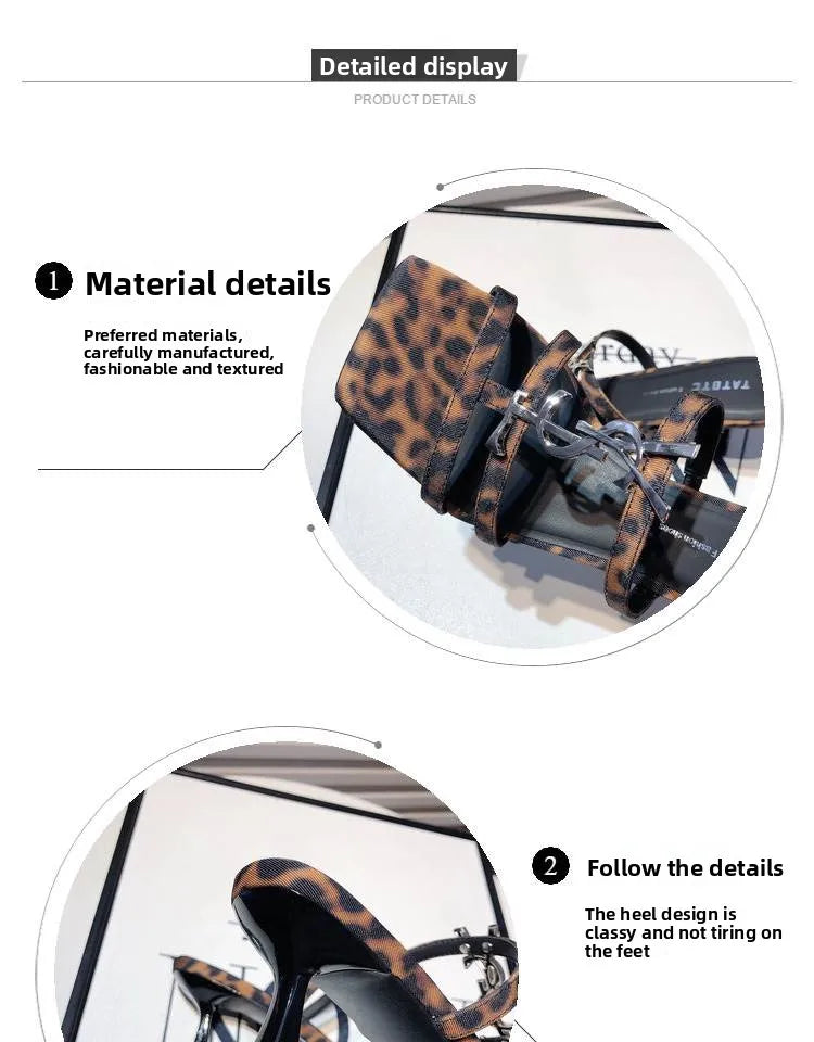 Salto de Couro com Diamantes