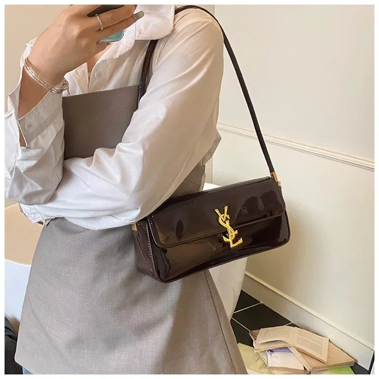 Bolsa pequena quadrada -3 vias alça superior bolsa de ombro crossbody