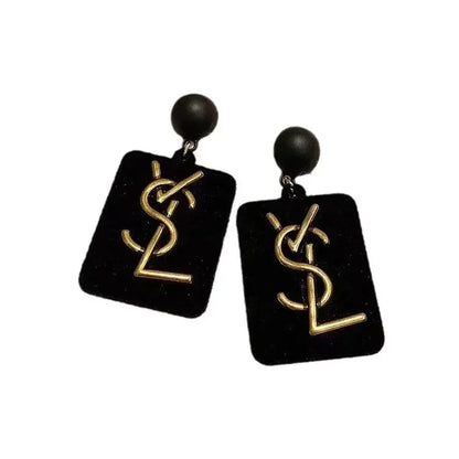 brincos pretos feminino vintage elegante