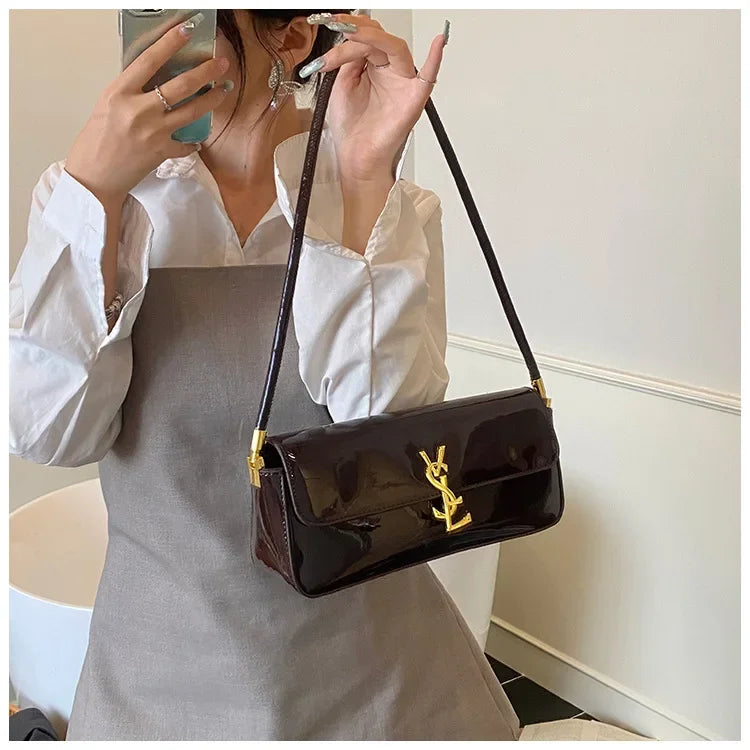 Bolsa pequena quadrada -3 vias alça superior bolsa de ombro crossbody