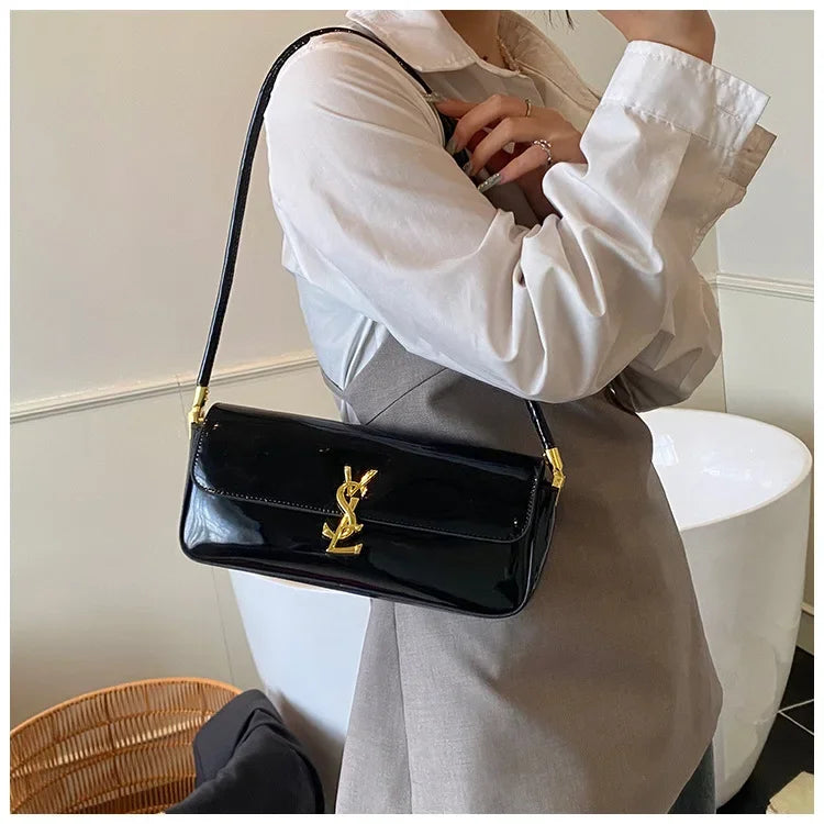 Bolsa pequena quadrada -3 vias alça superior bolsa de ombro crossbody