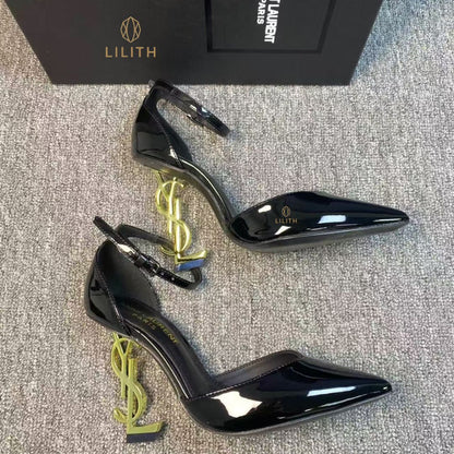 Scarpin Lilith Opyum Patent Pump black YSL