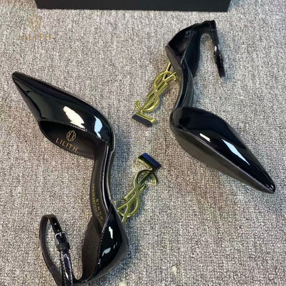 Scarpin Lilith Opyum Patent Pump black YSL
