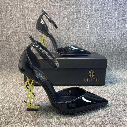 Scarpin Lilith Opyum Patent Pump black YSL