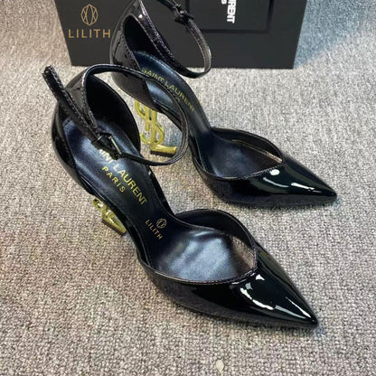 Scarpin Lilith Opyum Patent Pump black YSL