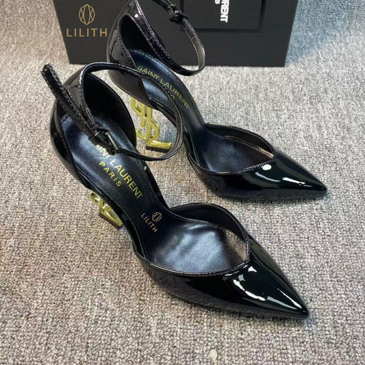 Scarpin Lilith Opyum Patent Pump black YSL