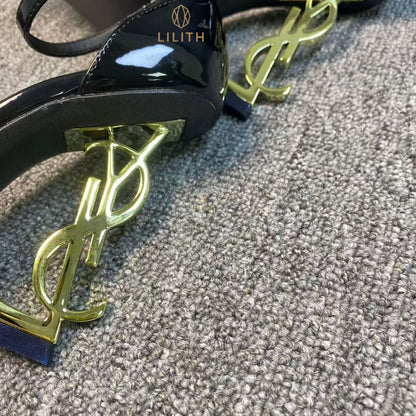 Scarpin Lilith Opyum Patent Pump black YSL