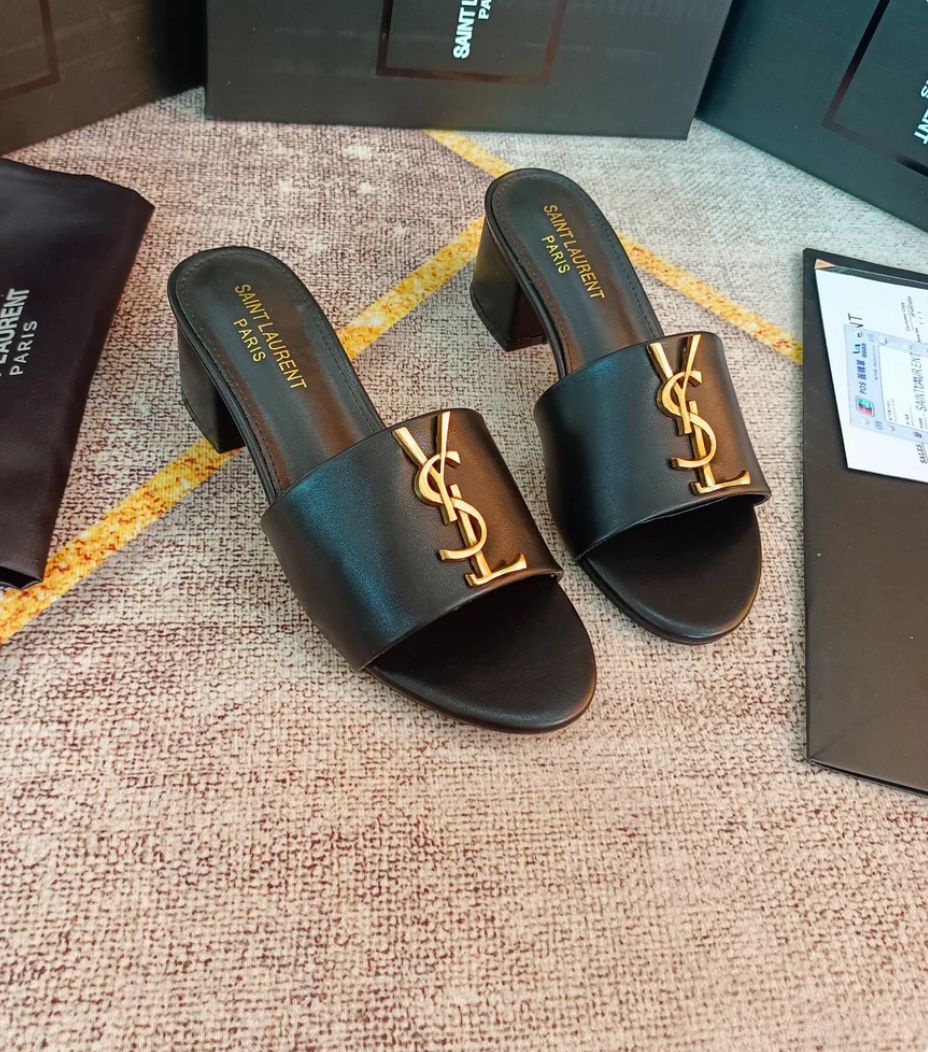 Salto Lilith Tribute Noir Mule Black YSL