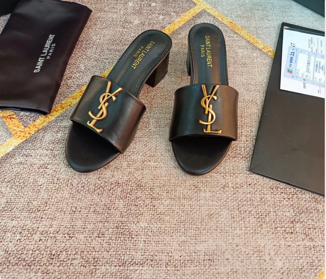 Salto Lilith Tribute Noir Mule Black YSL