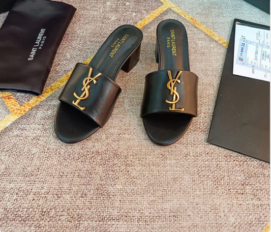 Salto Lilith Tribute Noir Mule Black YSL