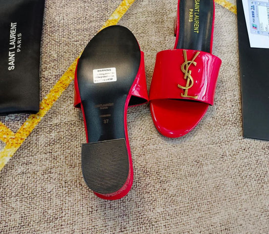 Salto Lilith Tribute Noir Mule Red - Lilith Tribute Noir Mule Red Heels YSL