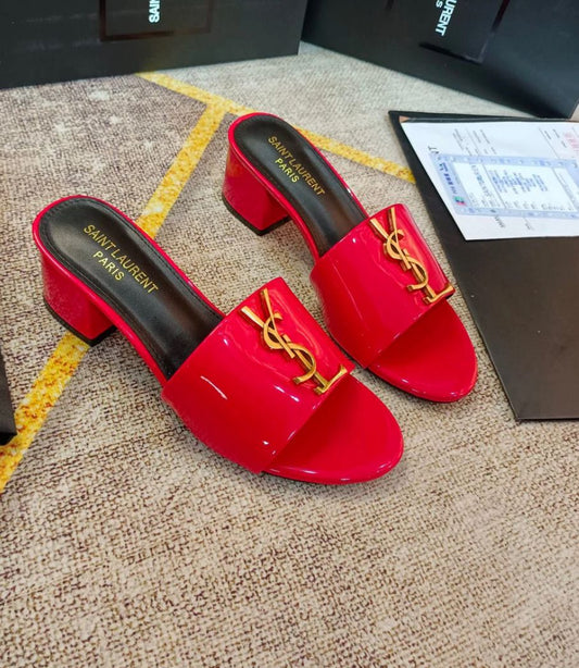 Salto Lilith Tribute Noir Mule Red - Lilith Tribute Noir Mule Red Heels YSL