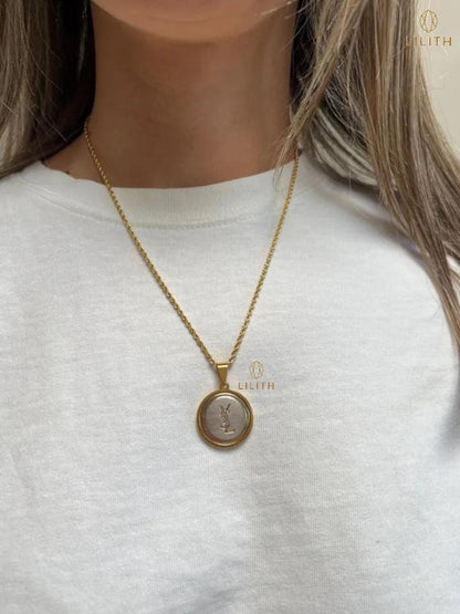 Laurent Charm Necklace YSL